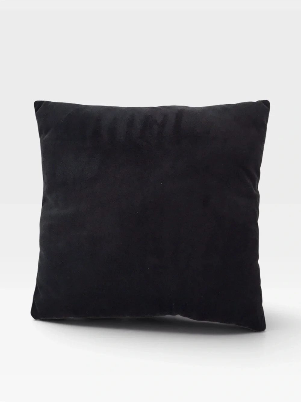 Black & Silver 'BOO' Halloween Pillow Velour with Sequins